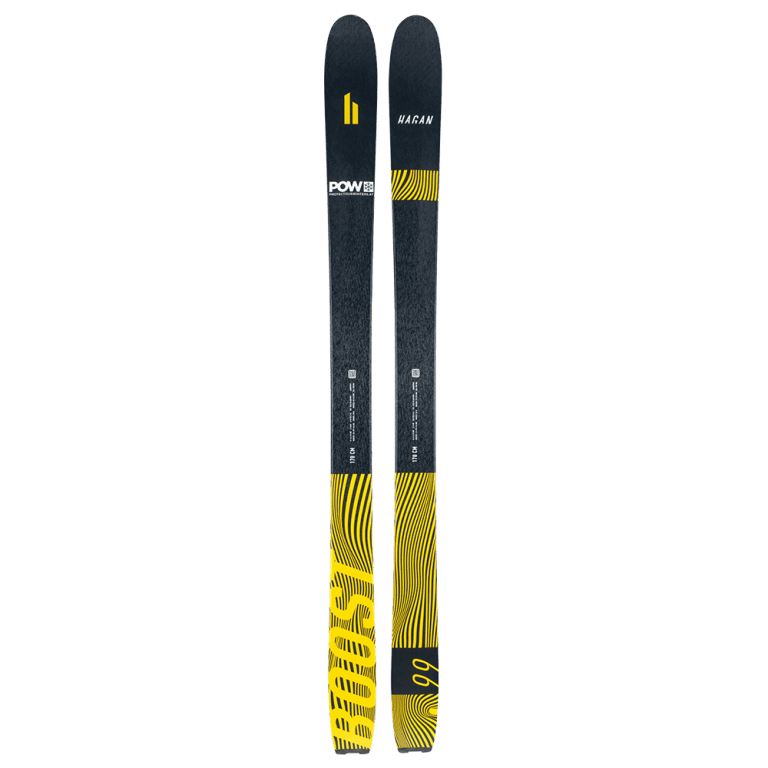 Der gelbe Boost99 besticht durch seine Mittelbreite und lässt Freeride Herzen höher schlagen.